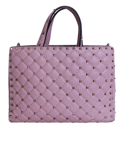 Rockstud Spike Small Tote, front view